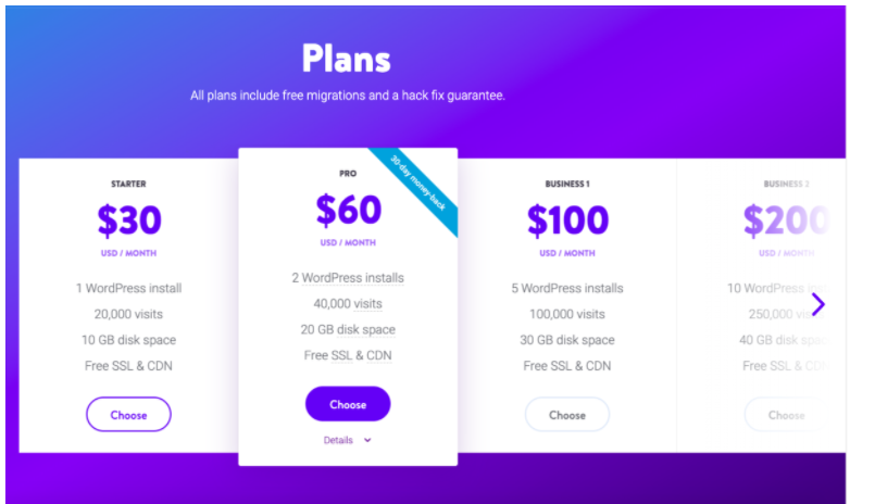 Kinsta Review - Kinsta Plans