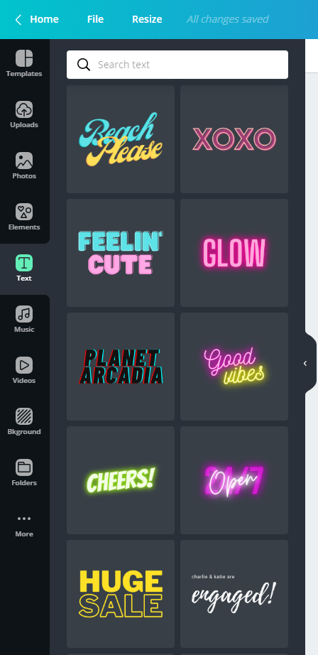 How to Create Way Cool Neon Pins in Canva - Neon text templates