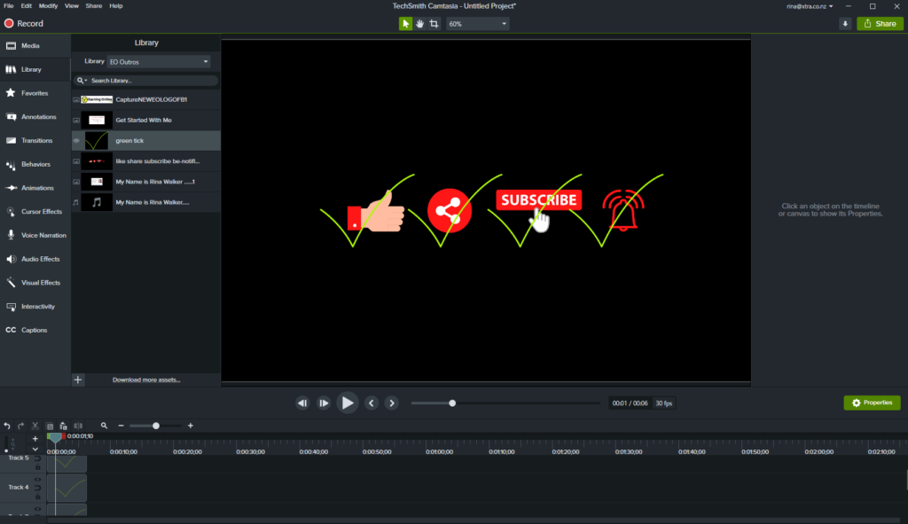 Camtasia Review - Like, Share, Subscribe, Notification