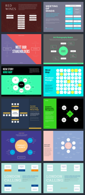 7 Best Social Media Templates in Canva - Mind Map templates