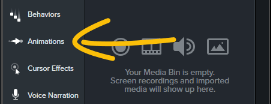 How to Navigate Camtasia - Animations