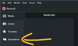 How to Navigate Camtasia - Annotations