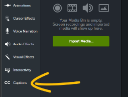 How to Navigate Camtasia - Captions