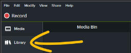 How to Navigate Camtasia - Library
