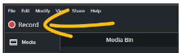 How to Navigate Camtasia - Record